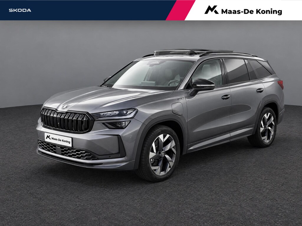 Skoda Kodiaq 1.5 TSI 204pk DSG PHEV Sportline Business · Panoramadak · Wegklapbare Trekhaak · Camera · Stoelverwarming · Eek. Voorstoel · 19'' Inch · Garantie t/m 01-07-2030 of 100.000km