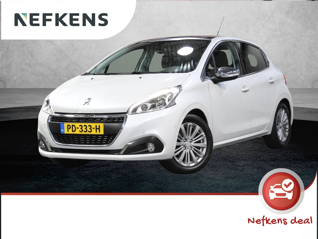 Peugeot 208 1.2 110PK Allure | AUTOMAAT | AppleCarplay/AndroidAuto | Panoramadak | Armsteun | Parkeersensoren | FULL LED | Navigatie | Lederen Stuurwiel | Camera | Climate Control | Cruise Control | 16" LMV | Isofix | Privacy Glass |