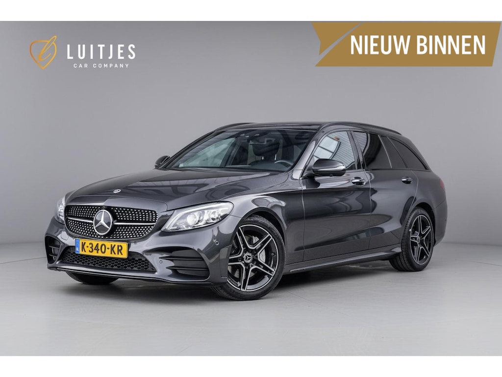 Mercedes-Benz C-klasse Estate 180 AMG Org.NL|Pano-dak|360°|Trekhaak|Carplay|Dealeronderhouden