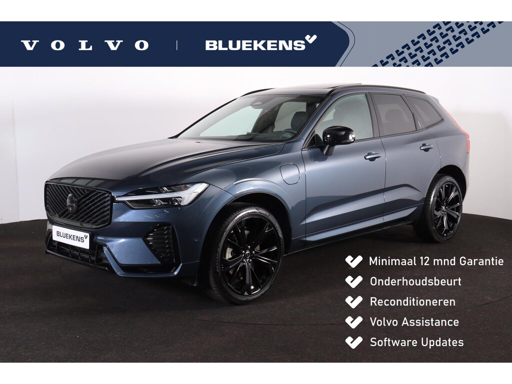 Volvo XC60 T6 Recharge AWD Plus Black Edition - Panorama/schuifdak - IntelliSafe Assist & Surround - 360º Camera - Harman/Kardon audio - Adaptieve LED koplampen - Verwarmde voorstoelen, stuur & achterbank - Parkeersensoren voor & achter - Elektr. bedienb. voorstoelen met geheugen - Head up display - Draadloze tel. lader - Extra getint glas - Inklapbare trekhaak - 21' LMV