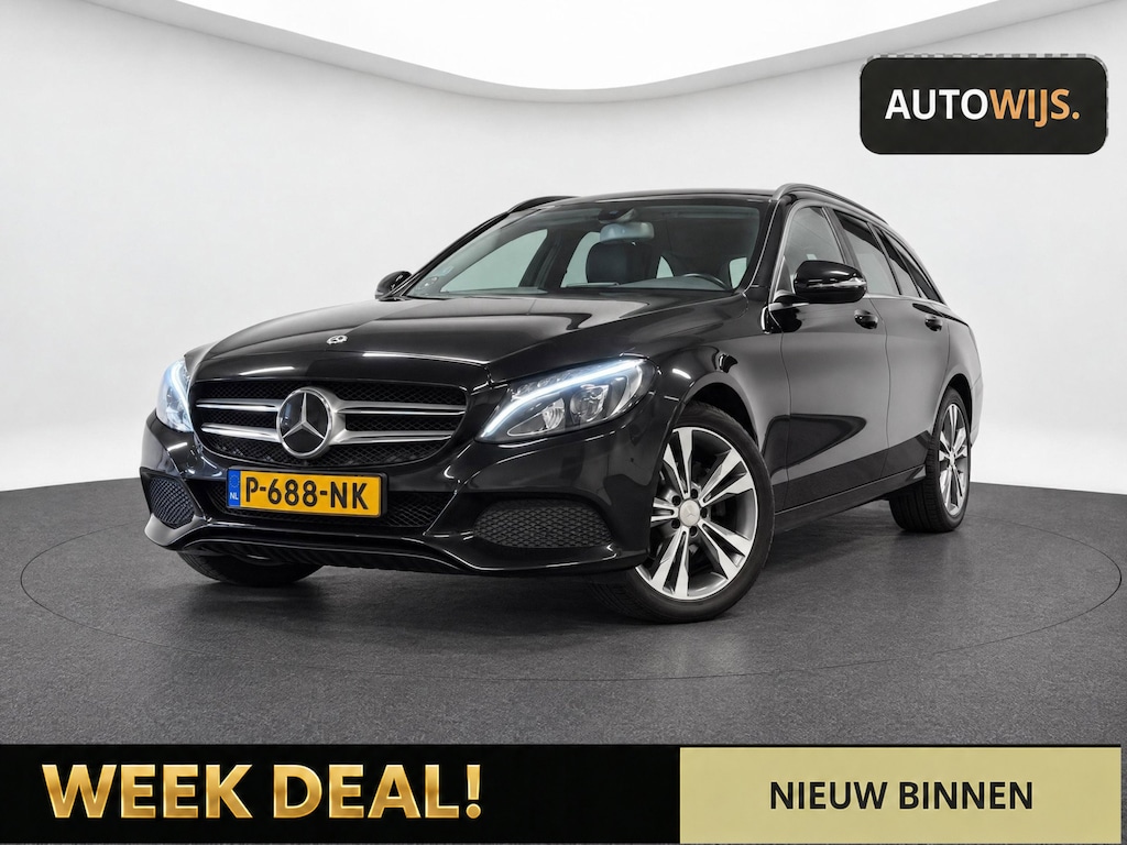 Mercedes-Benz C-klasse Estate 200 Premium Plus|LED|LEDER|TREKHAAK|AUT|NAVI|GOED ONDERHOUDEN