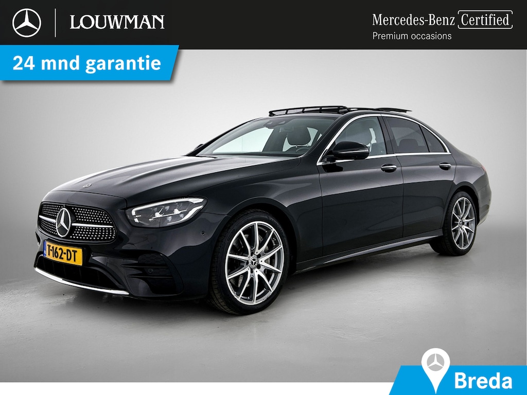 Mercedes-Benz E-klasse 200 AMG Line | Panoramadak | 360° camera | Burmester | Elektrische Stoelen | Inclusief 24 maanden MB Certified garantie voor Europa.