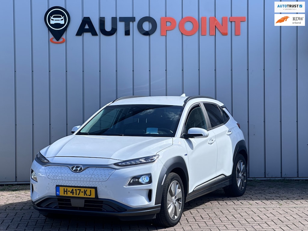 Hyundai Kona Electric EV Premium 64 kWh SOH 100 % WARMTEPOMP HEAD-UP