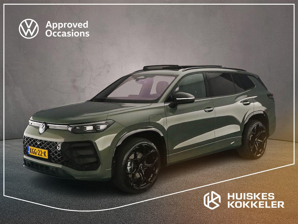 Volkswagen Tayron 1.5 eHybrid R-Line Edition 272pk DSG Automaat, Trekhaak, Panoramadak, Harman Kardon, Lederen bekleding, Stoelverwarming, Stuurverwarming, 360 camera, Head up display, Matrix LED koplampen, Navigatie, App-connect
