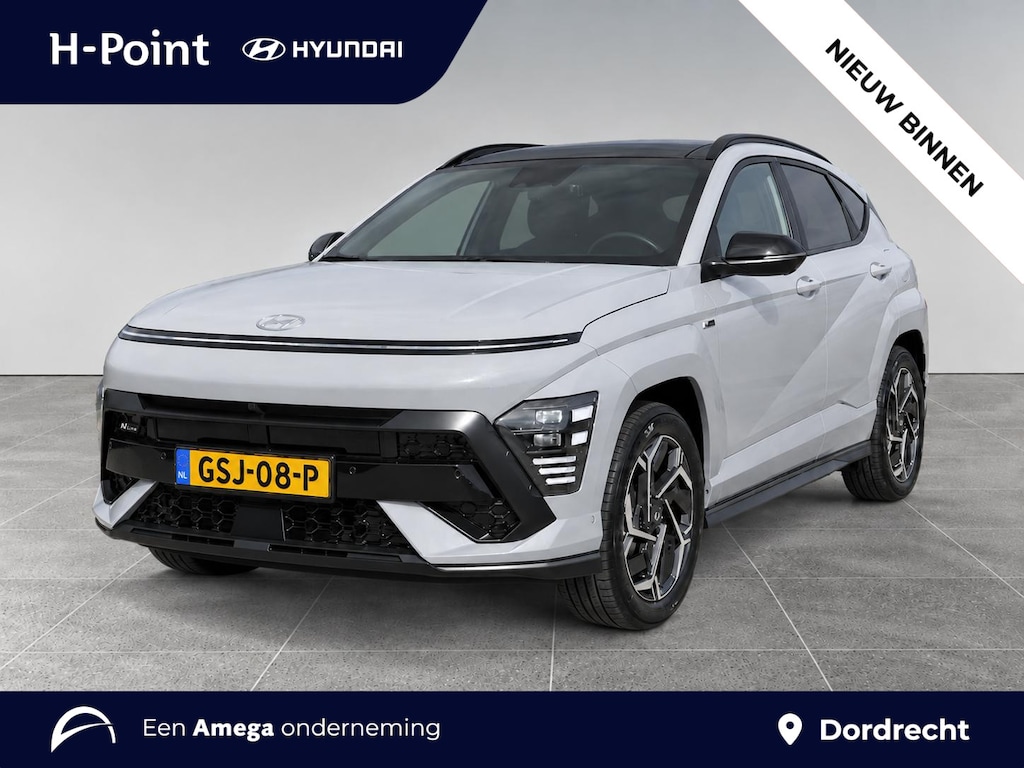 Hyundai Kona N Line Sky 1.6 GDI HEV 140pk | SCHUIF/KANTELDAK | ALCANTARA | 360° CAMERA | BLIND SPOT VIEUW | MEMORY | STOELVERW. | STOELVENTILATIE |