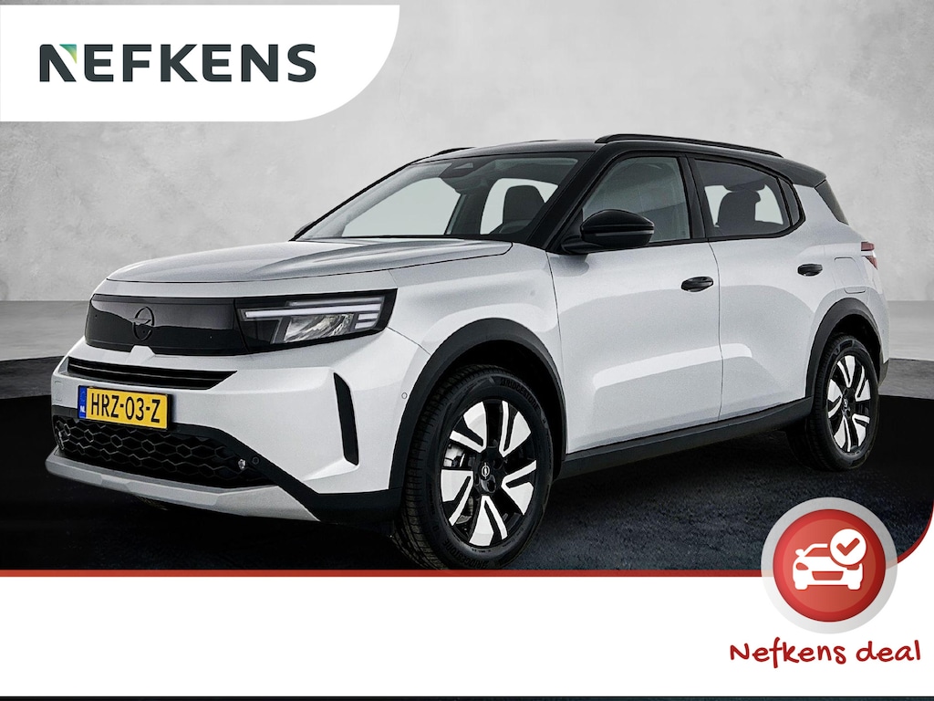 Opel Frontera EV Electric GS 44 kWh 113 pk | Navigatie | Achteruitrijcamera | Parkeersensoren Voor en Achter | Voorstoelen Verwarmd | Luxe Stoffen Bekleding | LED Koplampen | Dodehoek Detectie | 17" Lichtmetalen Velgen | Apple Carplay/Android Auto |