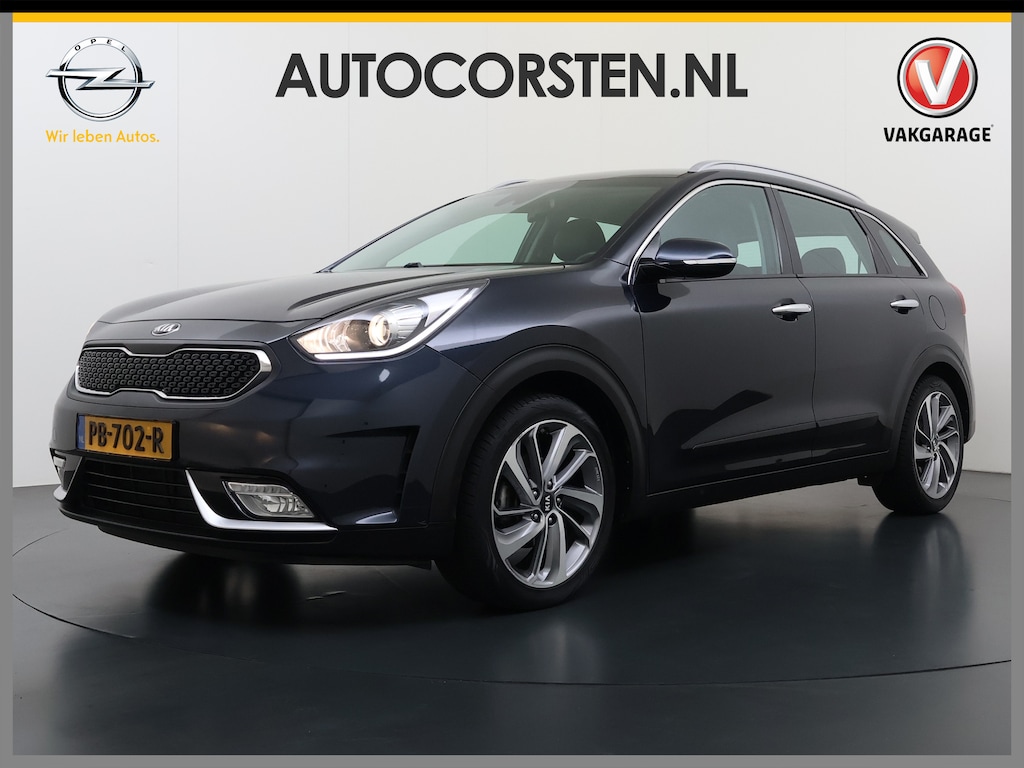 Kia Niro Hybrid 1.6i Automaat Trekhaak Navi Camera Apple Carplay Android Auto Ecc Pdc First Edition Cruise Control Isofix Bluetooth Lane Assist Regen-Lichtsensor 1.300KG Trekgewicht Origineel Nederlandse Auto
