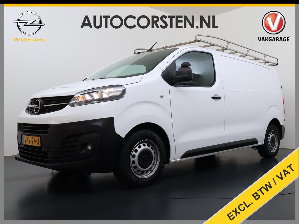 Opel Vivaro 2.0CDTI 123PK Euro 6 L2H1 3-Persoons Imperiaal Trekhaak 360°Camera Navi Apple Carplay Android Auto Airco Cruise Control Betonplex Vloer Kasteninbouw Wandbetimmering 2.500KG Trekgewicht 1e Eigenaar