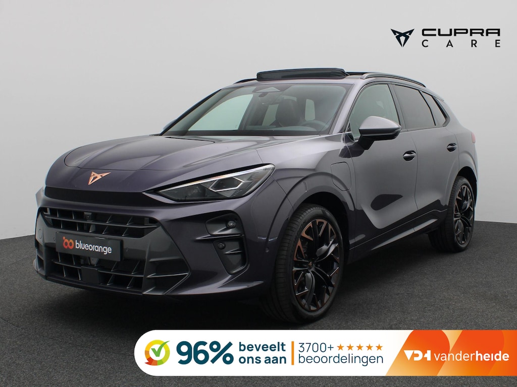 CUPRA Terramar 1.5 TSI e-Hybrid VZ Performance 272PK DSG Pano-Schuifdak, Trekhaak, 20" LM Velgen, Matrix-LED Verlichting, Leder, Head-Up Display, 360gr. Camera, Sennheiser Audio, Keyless, Side Assist