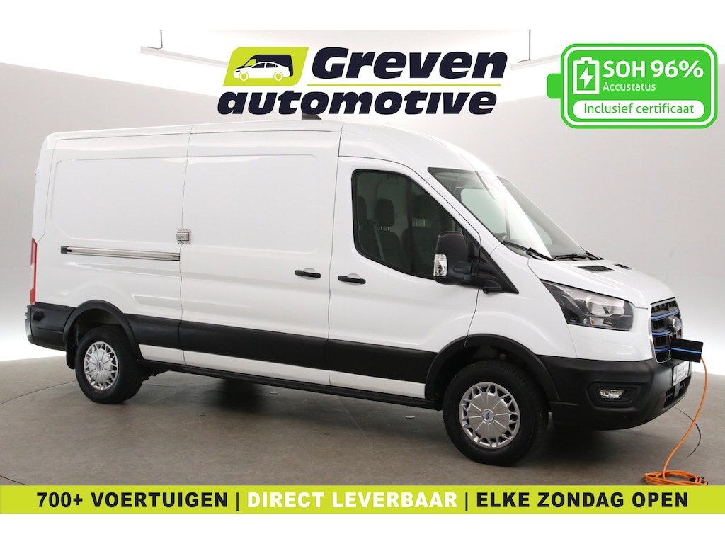 Ford E-Transit L3H2 68 kWh | Snelladen | SOH 96% | 360° Camera | Clima | 3 Zits | Cruise | Carplay | Parkeersens.