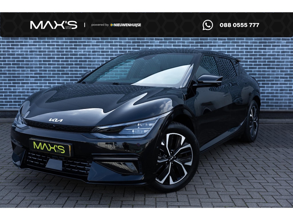 Kia EV6 GT-Line 77.4 kWh | Warmtepomp | Panoramadak | Head-up Display | 360 Graden Camera | Keyless Entry | Elektrische Achterklep | Elektrisch Verstelbare Voorstoelen | Stoelventilatie | Stoelverwarming voor en achter | Navigatie | Apple Carplay | Android Auto