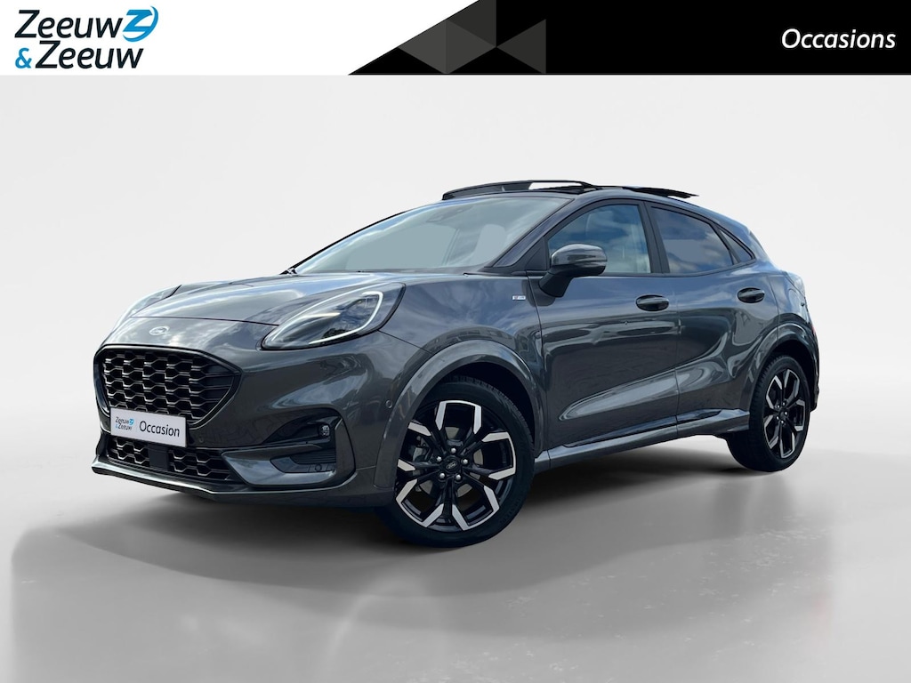 Ford Puma 1.0 EcoBoost Hybrid ST-Line X |NL Auto| Elektrisch glazen panorama-dak|Trekhaak|dodehoek detectie| Winterpack|