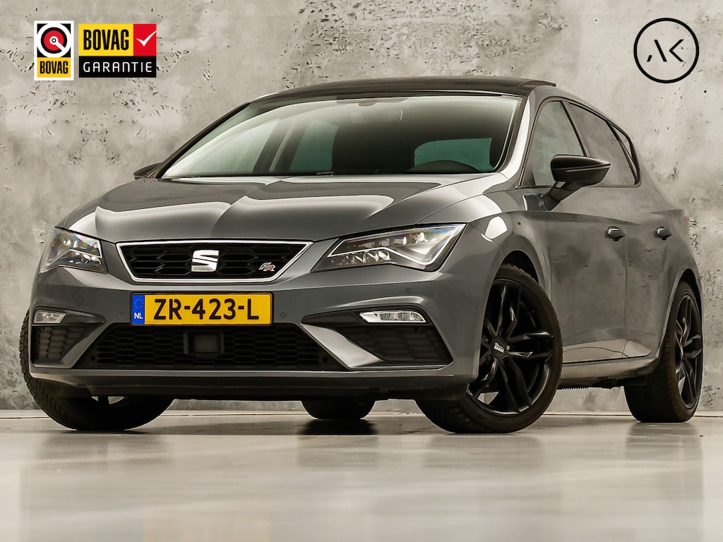 SEAT Leon 1.4 TSI FR Intense Sport 150Pk Automaat (SCHUIFDAK, APPLE CARPLAY, KEYLESS, CAMERA, STOELVERWARMING, LEDER/ALCANTARA, GETINT GLAS, LED KOPLAMPEN, MODE KNOP, CRUISE, SFEERVERLICHTING, NIEUWSTAAT)