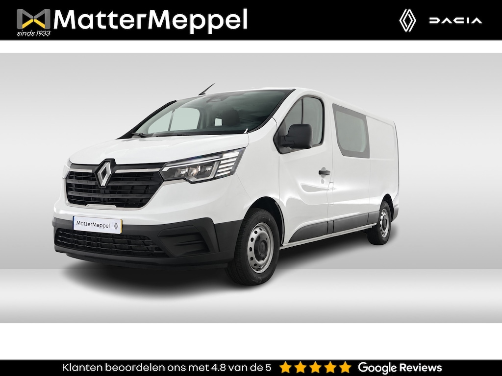 Renault Trafic 2.0 Blue dCi 130 T29 L2H1 Start DC/Dubbelcabine | Trekhaak | Laadvloer | Betimmering | Apple CarPlay/Android Auto | Parkeersensoren | NL Auto | Airco