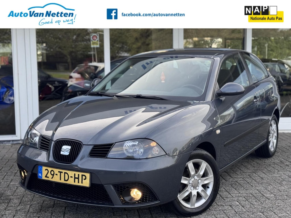 SEAT Ibiza 1.4-16V 100pk, Sensation,Clima,Cruise,Radio/cd,Lm-sportvelgen.