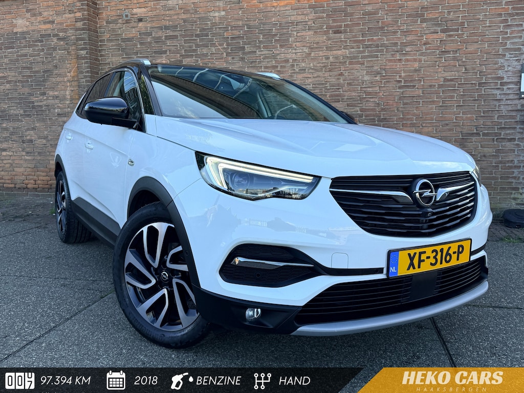 Opel Grandland X 1.2 Turbo Ultimate·Carplay·Cruise·Keyless·360° camera·19" LM velgen