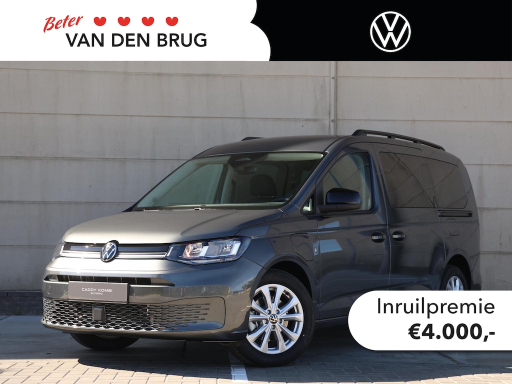 Volkswagen Caddy Maxi Kombi Life 1.5 eHybrid 150pk DSG | Airco | 7 persoons | Cruise control | PDC | Parkeer camera | Lm velgen | Dakrail |