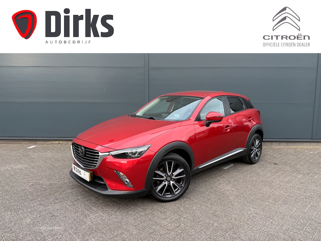 Mazda CX-3 2.0 SkyActiv-G 120 GT-Luxury (Camera - Leder incl verwarming - LED - Bose - Head up - Keyless Entry - Automatische Airco - Adaptieve Cruise Controle)