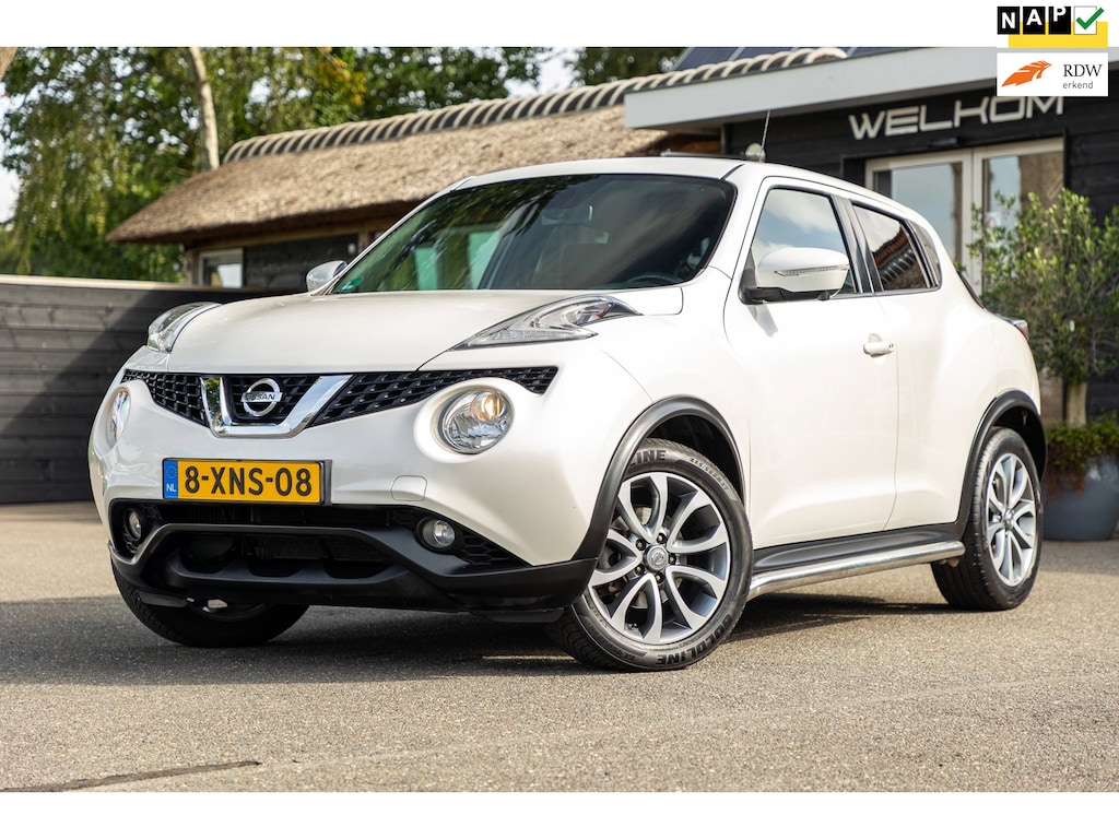 Nissan Juke 1.2 DIG-T S/S Connect Edition Trekhaak I Keyless I Sidebars I 360 Camera I Climate I Cruise I Parelmoer wit I NAP
