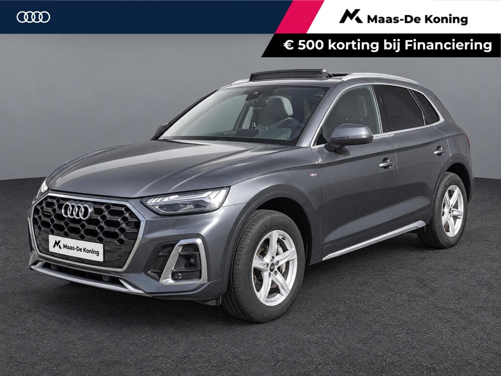 Audi Q5 50 TFSIe 299pk S-tronic S edition · Panoramadak · Camera · Matrix LED · Apple/Android Car Play · Elek. Achterklep ·