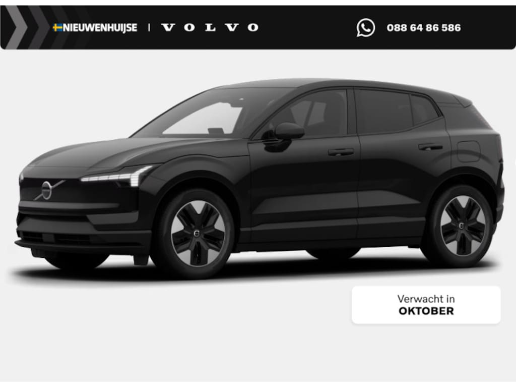 Volvo EX30 P5 Long Range Plus Europa 69 kWh | Google | Black interieur | Adaptieve Cruise Control | Keyless | Stoel-/Stuurverwarming | DAB | Draadloos Opladen Telefoon | Elek. Stoelen | Camera | LED Koplampen | Sfeerverlichting | Dodehoekdetectie | Park Assist | 18" LM