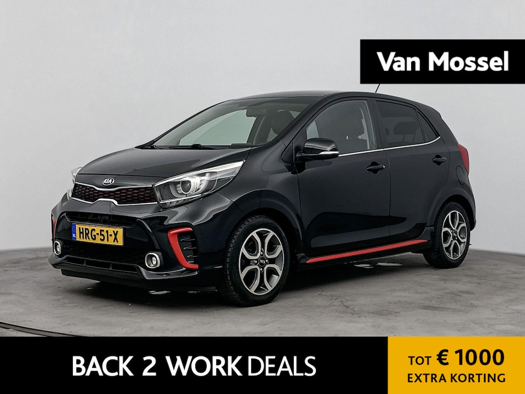Kia Picanto 1.2 CVVT GT-Line | Cruise Control | Achteruitrijcamera | Stoel + Stuurverwarming | Lederenbekleding | Apple Carplay/Android Auto | lichtmetalen velgen 16"|