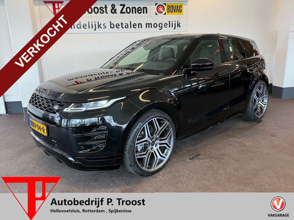 Land Rover Range Rover Evoque 1.5 P300e AWD R-Dynamic S 300PK | Panoramadak | Meridian audio | 22''INCH | Memory seats | Stoel+Stuurverwarming | Achteruitrijcamera | Apple carplay | Navigatie | Adaptieve rijmodus | BTW VERREKENBAAR | 12/2022