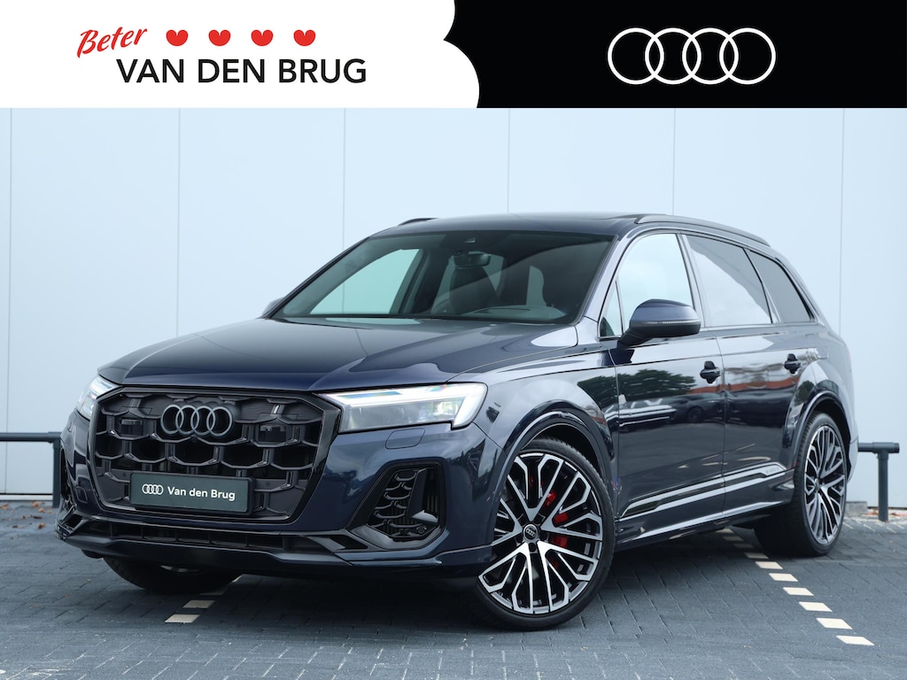 Audi Q7 55 TFSI e quattro Pro Line S | Vierwielbesturing | Servosluit | HUD | B&O | Trekhaak | Sportstoelen | Sfeerverlichting | Stuurverwarming | Leder Valcona | Pano |