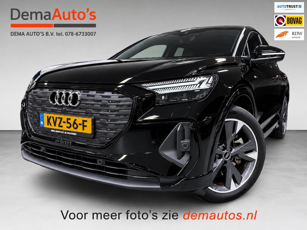 Audi Q4 Sportback e-tron 40 S EDITION 3X S-LINE RS-STOELEN PANO/NAVI/LEDER/CAM/DAB/CARPLAY/ADAPT-CRUISE///