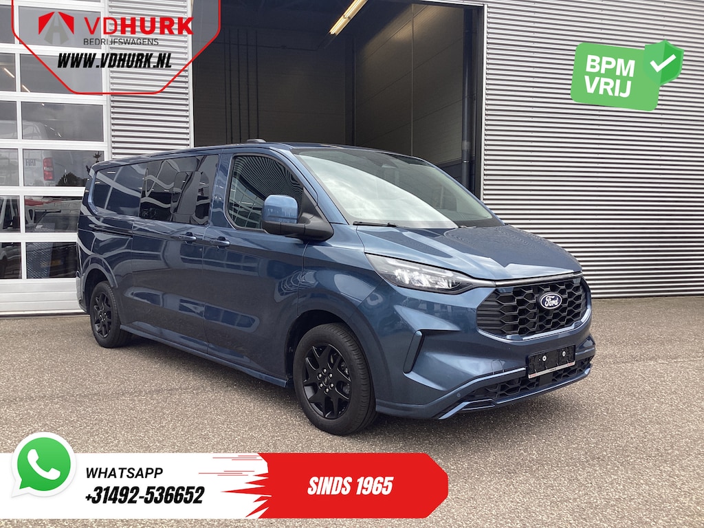 Ford Transit Custom 2.0 TDCI 170 pk Aut. L2 Sport DC Dubbel Cabine AWD/ 4x4/ 2x Schuifdeur/ Adapt.Cruise/ Elek.Stoel/ LED/ Carplay/ Navi/ Camera/ PDC/ Keyless