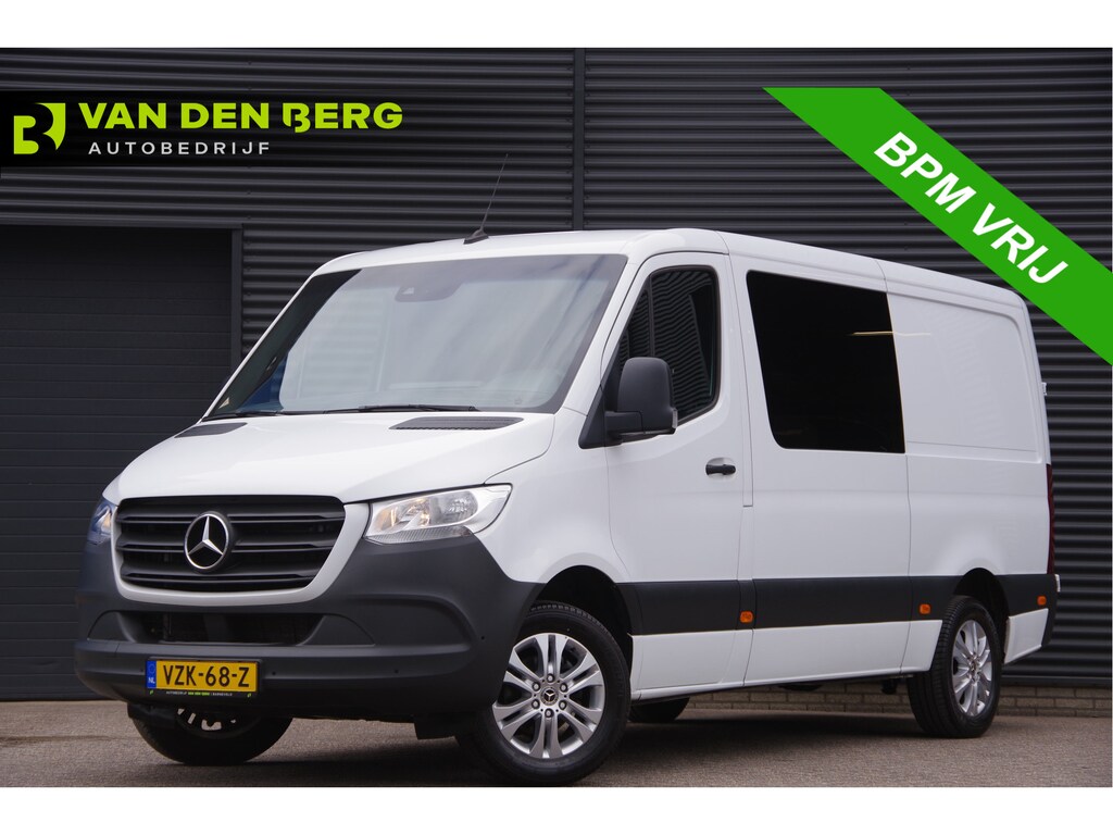 Mercedes-Benz Sprinter 317 1.9 CDI L2H1 DC-5P, AUT. LEDER, LUCHTVERING, TREKHAAK, CAMERA, CRUISE, CLIMA, DUBBELE CABINE, DUBBEL CABINE, NL AUTO, NAP