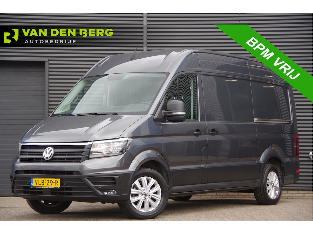 Volkswagen Crafter 35 2.0 TDI L3H3(L2H2) 177PK AUT. 2X SCHUIFDEUR, STOELVERWARMING, CAMERA, NAVI, CRUISE, LEDER STUUR, VOORRUIT VERWARMING, STUURVERWARMING, NL AUTO, NAP, DUBBELE SCHUIFDEUR, 2 SCHUIFDEUREN