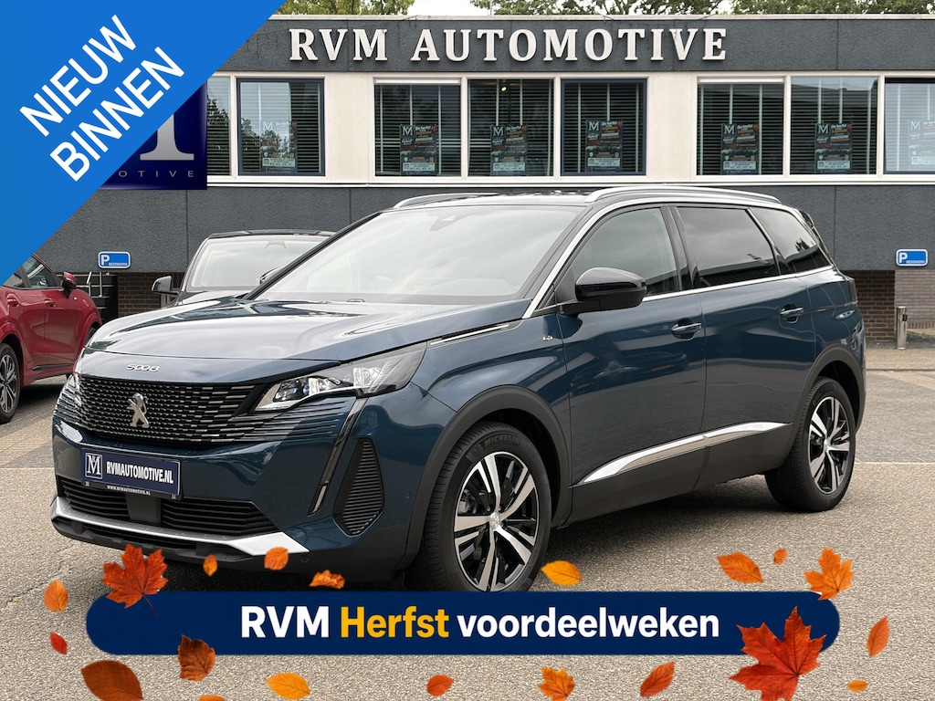 Peugeot 5008 1.2 GT HYBRID 136 7 PERSOONS| VAN:33.900,- VOOR:29.877,- UW HERFSTVOORDEEL:4.023,-| ADAPTIVE CRUISE CONTROL| 12.000KM! | STOELVERWARMING| RIJKLAARPRIJS INCL. 12 MND BOVAG GARANTIE|