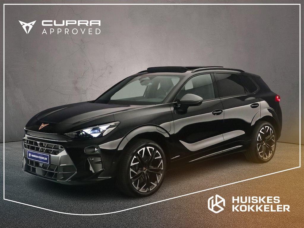 CUPRA Terramar 1.5 TSI e-Hybrid VZ Performance 272pk DSG Automaat, Trekhaak, Panoramadak, Sennheiser, 360 camera, Head up display, Stoelverwarming, Stuurverwarming, Matrix LED koplampen, Elektrische achterklep, Parkeersensoren, Navigatie, App-connect
