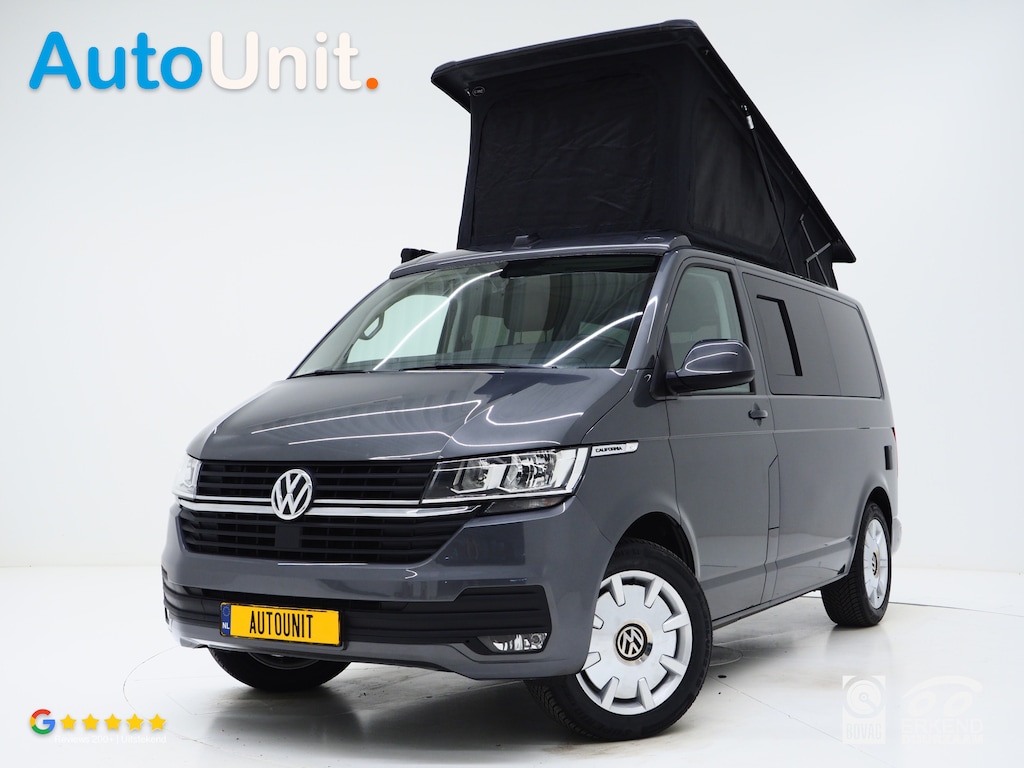Volkswagen California 2.0 TDI T6.1 | Slaaphefdak | 4 Slaapplekken | Leder | Koelkast | Sfeerlicht | Luxe Fiamma Luifel