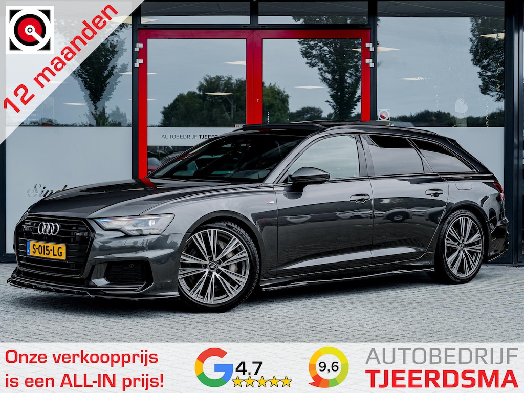 Audi A6 Avant 50 TFSI e quattro S edition S-Line | Origineel NL | Maxton Design Pakket | Schuif/ Kantel Pano Dak | Camera | Stoelverwarming | Adaptieve Cruise Control | LED Koplampen | 20'' Lichtmetalen Velgen | Elektrische Stoelen | 4 Zone Climate Control | Virtual Cockpit |