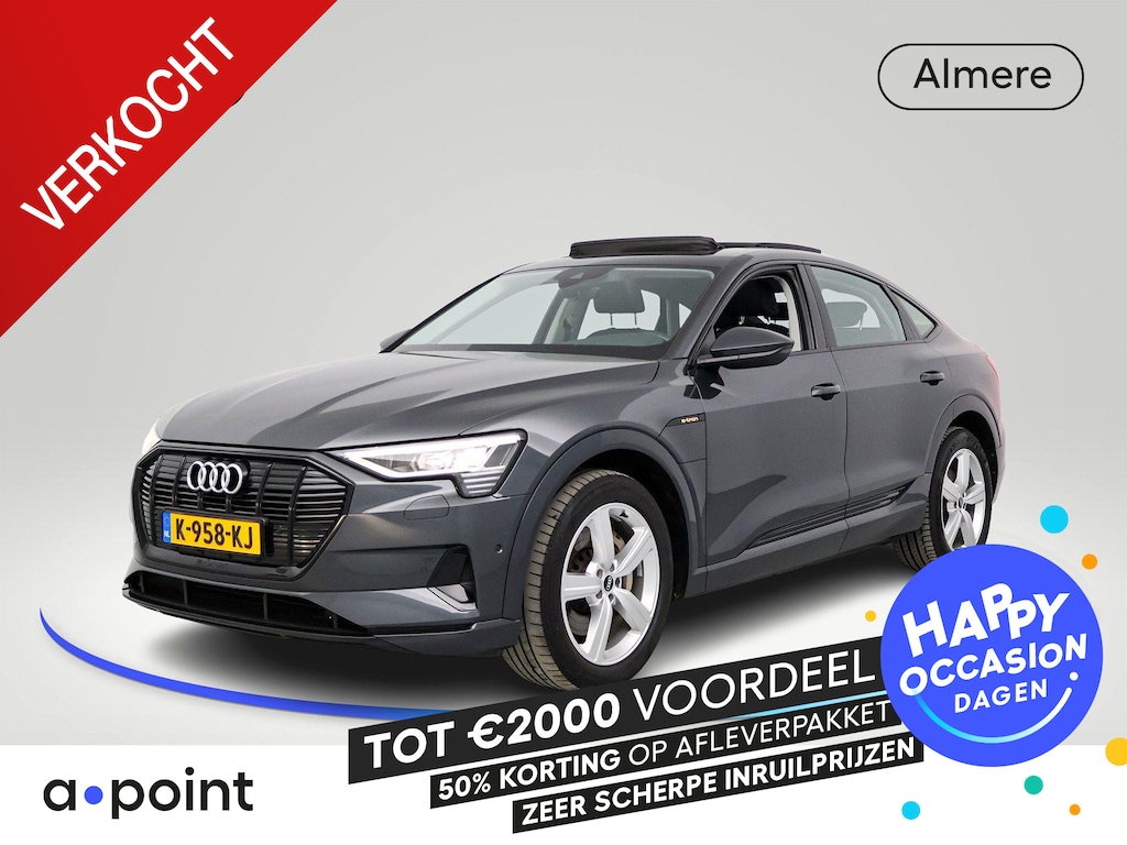 Audi e-tron Sportback 55 quattro Business edition Plus 95 kWh 408PK | SOH 94,59% | Panorama dak | Trekhaak | Stoelverwarming | Achteruitrijcamera |