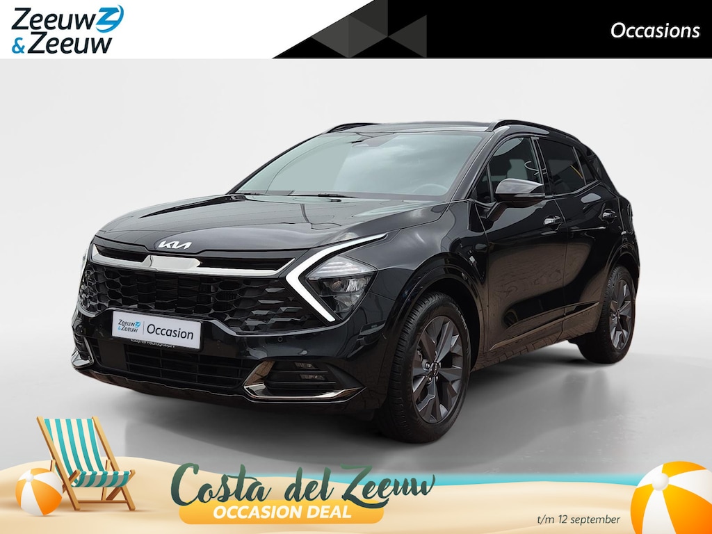 Kia Sportage 1.6 T-GDi Hybrid Dark Edition | Camera | Carplay | Cruise Control Adaptief | Stoelverwarming voor en achter | Full Option |Trekhaak| Fabrieksgarantie t/m 5-2031 |