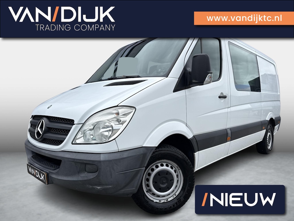 Mercedes-Benz Sprinter 319 3.0 CDI 366 HD DC ✓3500KG Trekgewicht ✓Automaat ✓6-Persoons ✓Navigatie ✓6-Cilinder ✓Airco ✓Cruise