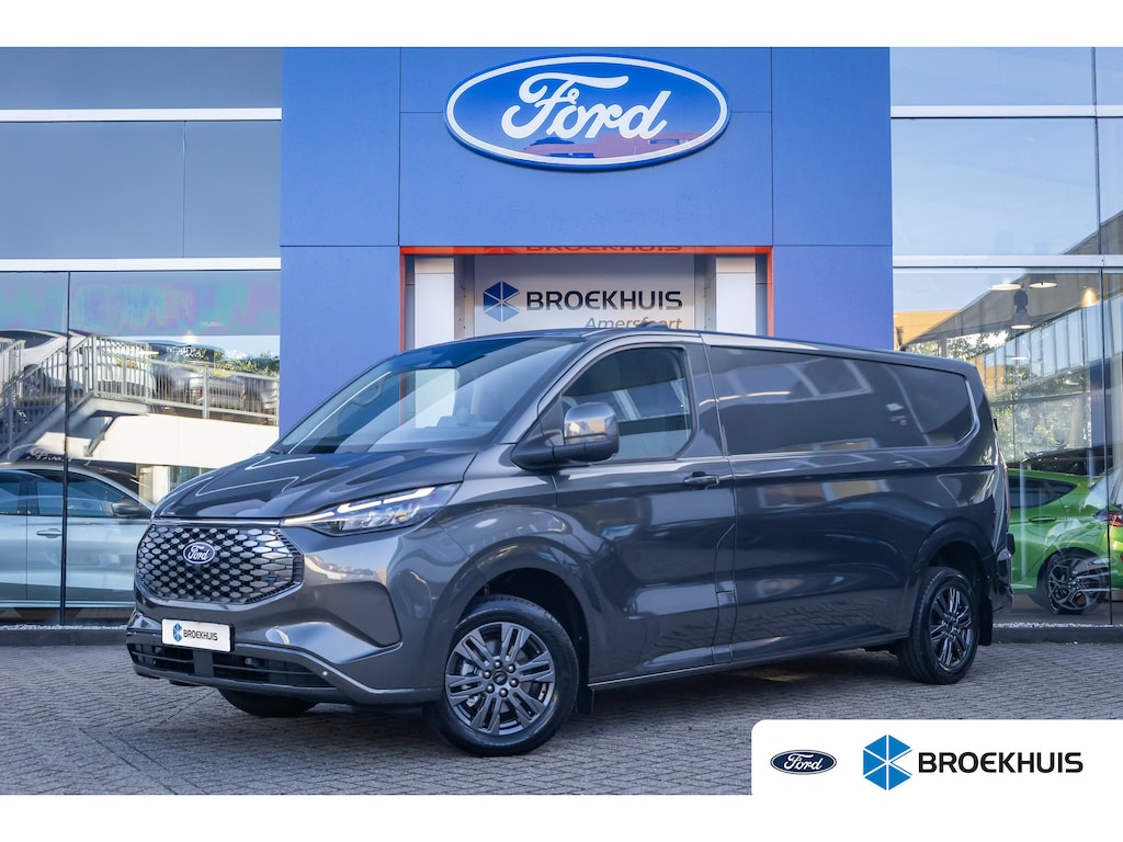 Ford E-Transit Cust. 340 L2H1 Limited 71 kWh | Nieuwe bus! | Camera | Apple Carplay/Android Auto | Stuur/stoel/voorruit verwarming | Digitaal dashboard | 2 zitplaatsen rechtsvoor | Achteruitrijcamera | Apple Carplay/Android Auto|telefoonintegratie premium