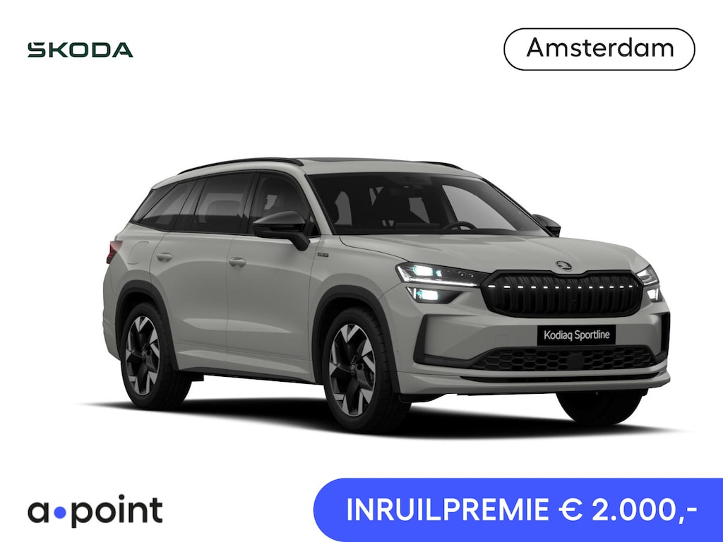 Skoda Kodiaq 1.5 TSI PHEV Sportline Limited 204 pk 6 versn. DSG | Comfort Pakket | Dynamic Chassis Control Pakket | Panorama Dak | Head-up display | Parkeer Pakket | Trekhaak | Winter Pakket
