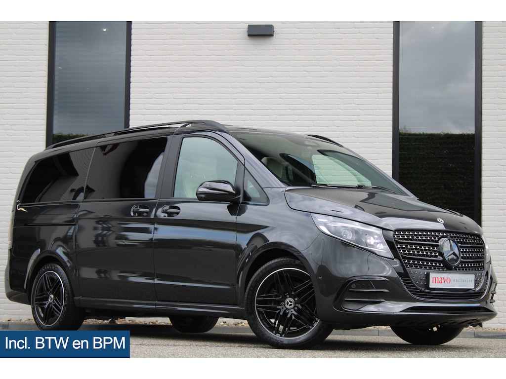 Mercedes-Benz V-klasse 300d / AMG / Exclusive / 4-Matic / 7-Pers / Pano / Luchtv / Elec Stoel voor+achter / Burmester / Vol Opties / NIEUWSTAAT