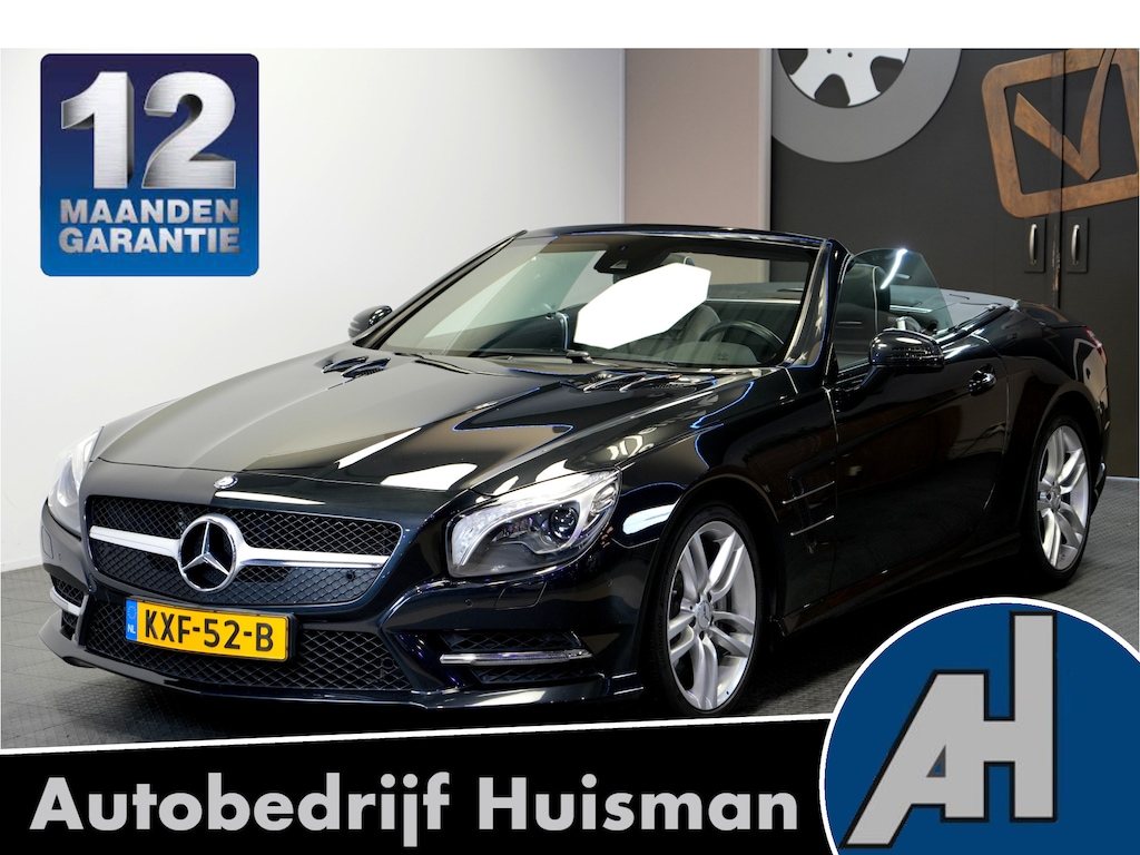 Mercedes-Benz SL 400 246kW/334pk Aut7 AMG SPORTPAKKET + SOFTLEDER + AIRSCARF + HARMAN/KARDON + NAVI COMAND + KEYLESS ENTRY&GO + BI-XENON + EL.WINDSCHERM + CARBON ACHTERKLEP + PANORAMA VARIO DAK + HOMELINK + PARKSENSOREN V&A + 18" LM-VELGEN!!