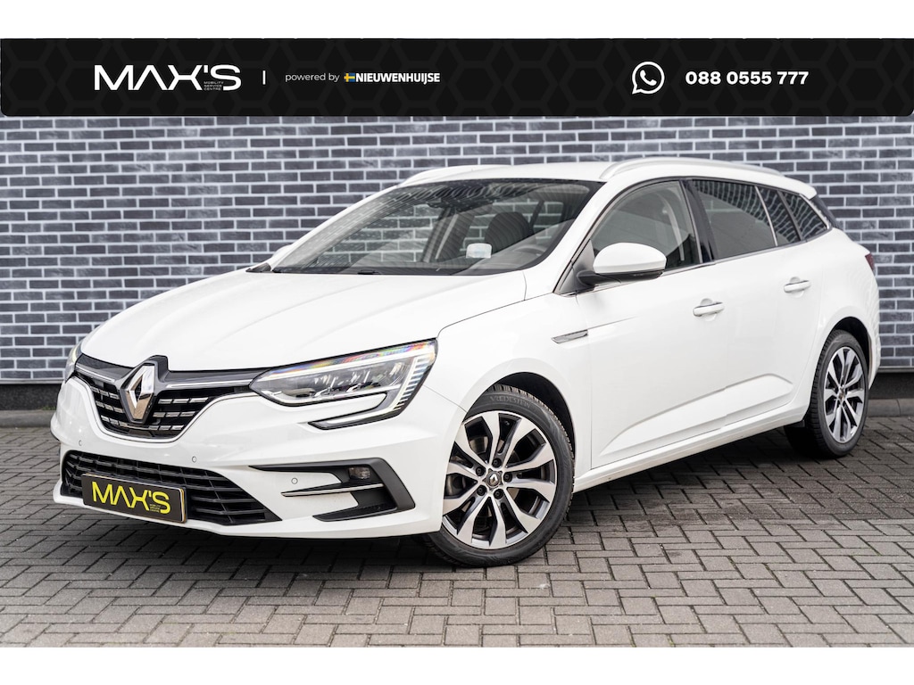 Renault Megane Estate 1.3 TCe 140 EDC Intens | Head-up Display | Achteruitrijcamera | Parkeersensoren | LED Koplampen | Climate Control | Cruise Control | Keyless Entry | Navigatie 9,3 inch | Apple Carplay | Android Auto