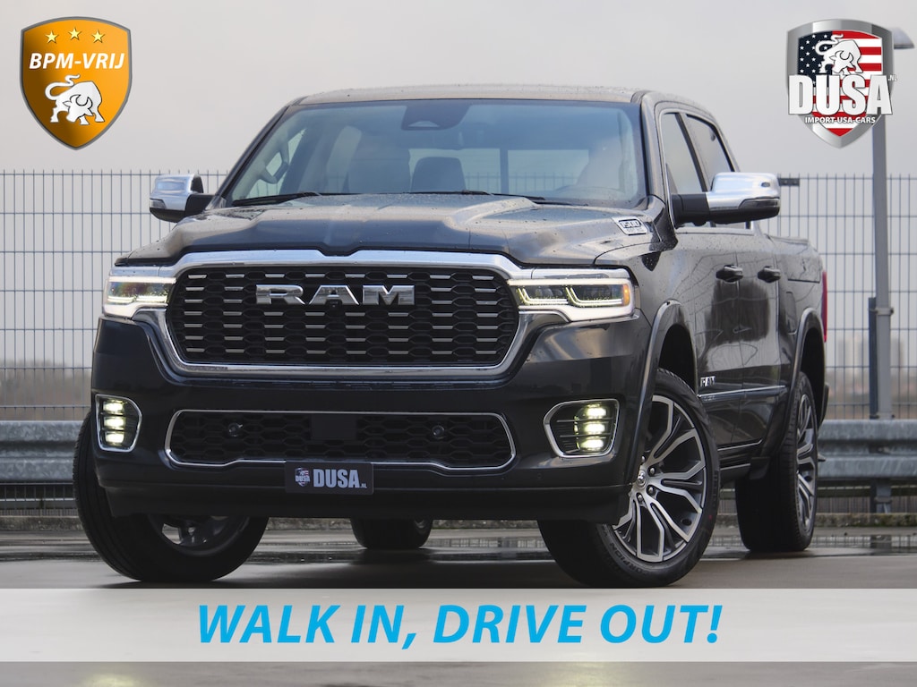 Dodge Ram 1500 | Tungsten | 3.0L Twin-Turbo Hurricane | High Output | Crew Cab | 4X4 BPM-VRIJ | 14,4 Inch Touchscreen | Passenger-screen | klipsch Audio | Massage stoelen | Indigo Salt Interieur