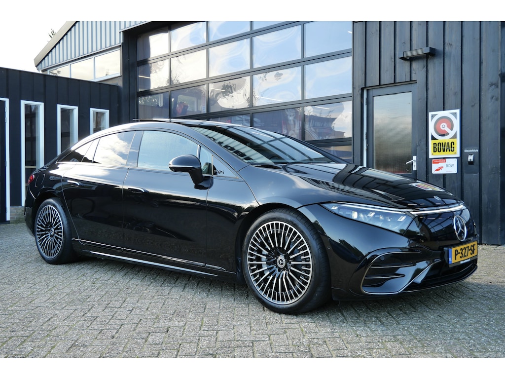 Mercedes-Benz EQS 450+ AMG Line 108 kWh | 4-Wiel Besturing | 21'' | Pano | Dealer Onderhouden | NL-Auto | Trekhaak