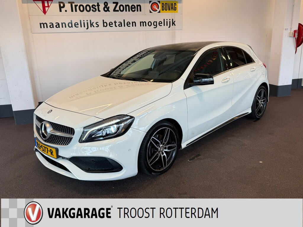 Mercedes-Benz A-klasse 180 AMG Night Edition Plus Automaat | Facelift | Cruise control | Adaptief onderstel | Lederen/Alcantara bekleding | Stoelverwarming | Navigatie | Bluetooth