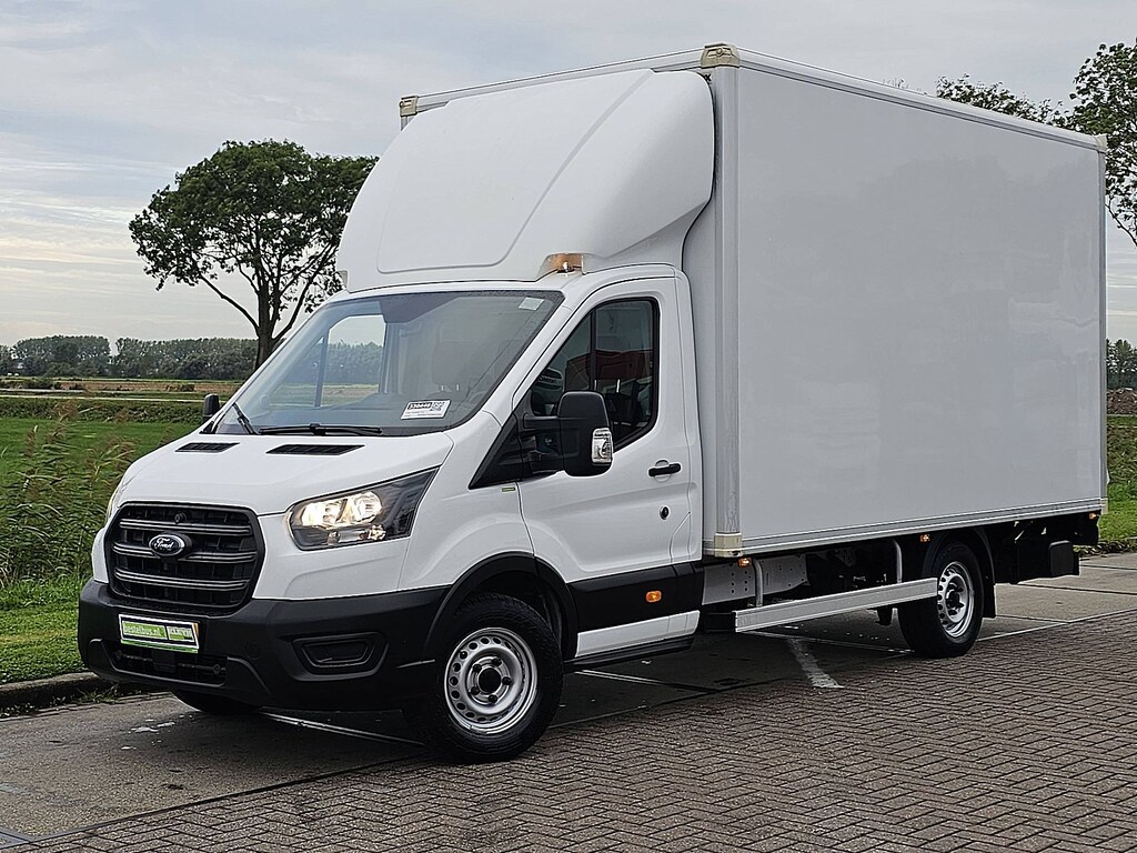 Ford Transit 350 2.0 TDCI Ambiente Skeletal Airco, Oh-historie, Laadklep, Zijdeur, Spoiler, Lat-om-Lat Betimmerd, NAP, Euro6,
