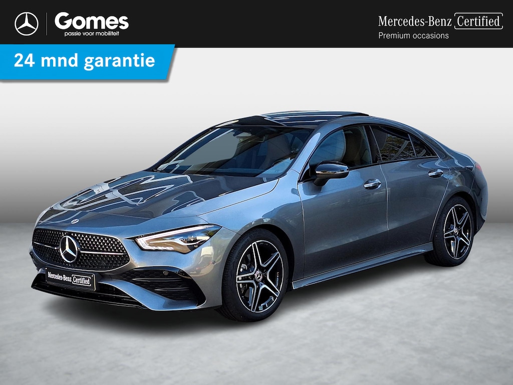 Mercedes-Benz CLA 180 Star Edition AMG | Night Pakket | Panoramadak | Bruin Interieur | Dodehoekassistent | Apple CarPlay | Android Auto | Sfeerverlichting | Stoelverwarming | Parkeersensoren | Achteruitrijcamera | Elektrisch Inklapbare Buitenspiegels
