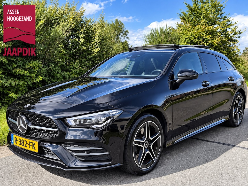 Mercedes-Benz CLA Shooting Brake BWJ 2022 250 e Business Solution AMG Limited PANODAK | KEYLESS | TREKHAAK | CARPLAY | SFEERVERLICHT. | CAMERA | ELEK. KLEP | STOELVERW. | NWE APK